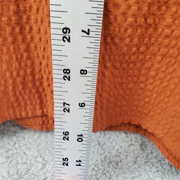 Madewell Seersucker Belted Midi Dress Women’s Large Pockets - Picture 5 of 9